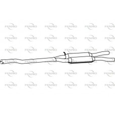 P1322 FENNO Середній глушник вихлопних газів