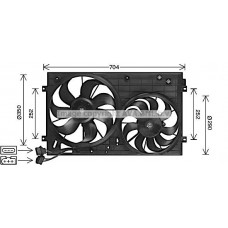 AI7526 AVA QUALITY COOLING Вентилятор охолодження двигуна
