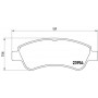 P 61 066 BREMBO Комплект гальмівних колодок дисковий гальм