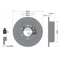 BDS2098 BENDIX Braking Гальмівний диск