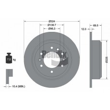 BDS2098 BENDIX Braking Гальмівний диск