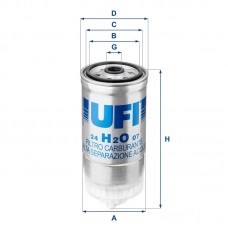 24.H2O.07 UFI Паливний фільтр
