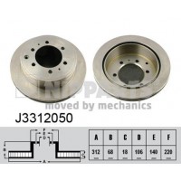 J3312050 NIPPARTS Гальмівний диск