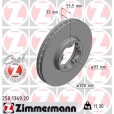 250.1369.20 ZIMMERMANN Гальмівний диск