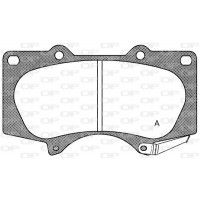BPA0988.00 OPEN PARTS Комплект гальмівних колодок дисковий гальм