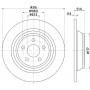8DD 355 126-551 HELLA PAGID Гальмівний диск