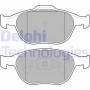 LP1724 DELPHI Комплект гальмівних колодок дисковий гальм