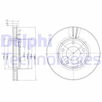 BG3383 DELPHI Гальмівний диск