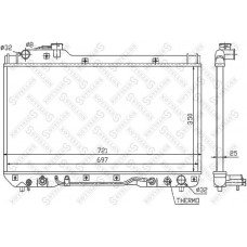 10-25378-SX STELLOX Радіатор охолодження двигуна