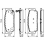 0 986 495 315 BOSCH Комплект гальмівних колодок дисковий гальм