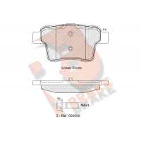 RB1722-701 R BRAKE Комплект гальмівних колодок дисковий гальм
