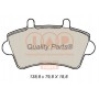 704-13160 IAP QUALITY PARTS Комплект гальмівних колодок дисковий гальм