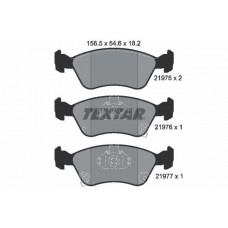 2197502 TEXTAR Комплект гальмівних колодок дисковий гальм