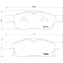 P 50 109 BREMBO Комплект гальмівних колодок дисковий гальм