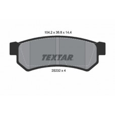 2523201 TEXTAR Комплект гальмівних колодок дисковий гальм