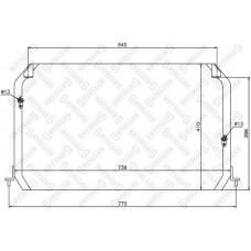 10-45287-SX STELLOX Конденсатор кондиціонера
