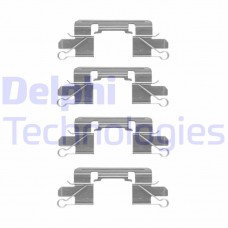 LX0528 DELPHI Комплектуючі колодки дискового гальма