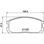 8DB 355 037-221 HELLA Комплект гальмівних колодок дисковий гальм