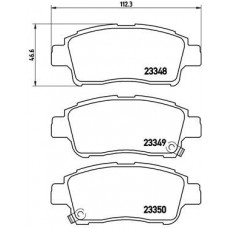 P 83 050 BREMBO Комплект гальмівних колодок дисковий гальм