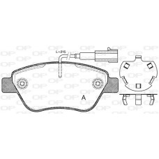 BPA0858.32 OPEN PARTS КомплеК т гальмівних колодок, дискове гальмо