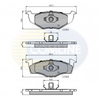 CBP0180 COMLINE КомплеК т гальмівних колодок, дискове гальмо