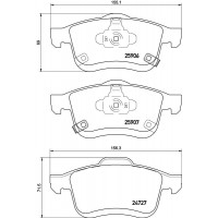 FK20082 KAISHIN Комплект гальмівних колодок дисковий гальм