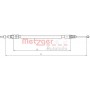 10.4663 METZGER Тросик, cтояночный тормоз