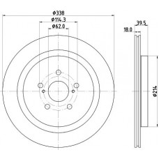 ND1138K NISSHINBO Гальмівний диск
