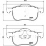 P 86 016 BREMBO Комплект гальмівних колодок дисковий гальм