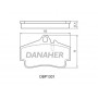 DBP1301 DANAHER Комплект гальмівних колодок дисковий гальм