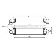 VOA4173 AVA QUALITY COOLING Интеркулер