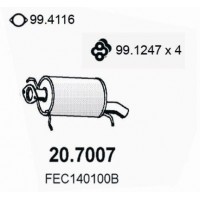 20.7007 ASSO Глушник вихлопних газів кінцевий