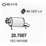 20.7007 ASSO Глушник вихлопних газів кінцевий