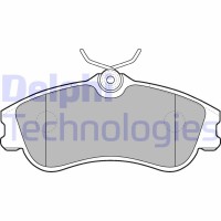 LP1624 DELPHI Комплект гальмівних колодок дисковий гальм