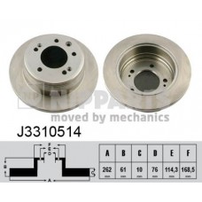 J3310514 NIPPARTS Гальмівний диск