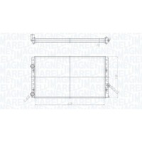 350213190700 MAGNETI MARELLI Радіатор охолодження двигуна