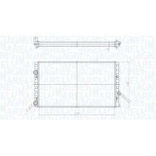350213190700 MAGNETI MARELLI Радіатор охолодження двигуна