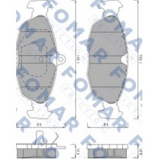 FO 470081 FOMAR Friction КомплеК т гальмівних колодок, дискове гальмо