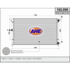 102.090 AHE Радіатор охолодження двигуна
