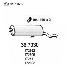 36.7030 ASSO Глушник вихлопних газів кінцевий