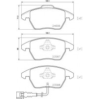 P 85 146X BREMBO Комплект гальмівних колодок дисковий гальм