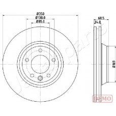 DI-0931C JAPANPARTS Гальмівний диск