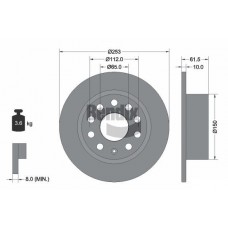 BDS1601 BENDIX Braking Гальмівний диск