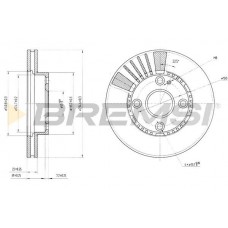 CD7104V BREMSI Гальмівний диск