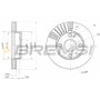 CD7104V BREMSI Гальмівний диск