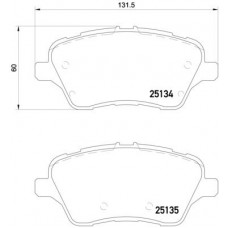 P 24 151 BREMBO КомплеК т гальмівних колодок, дискове гальмо
