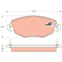 GDB1434 TRW Комплект гальмівних колодок дисковий гальм