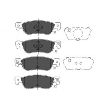 KBP-3504 KAVO PARTS Комплект гальмівних колодок дисковий гальм