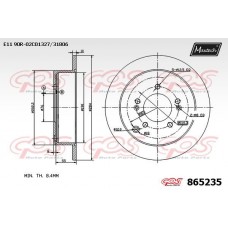 865235 MAXTECH Гальмівний диск