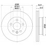 MDC913 MINTEX Гальмівний диск